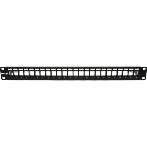 100-755 Excel 24 port Unloaded Keystone Panel | ictechdistribution.com