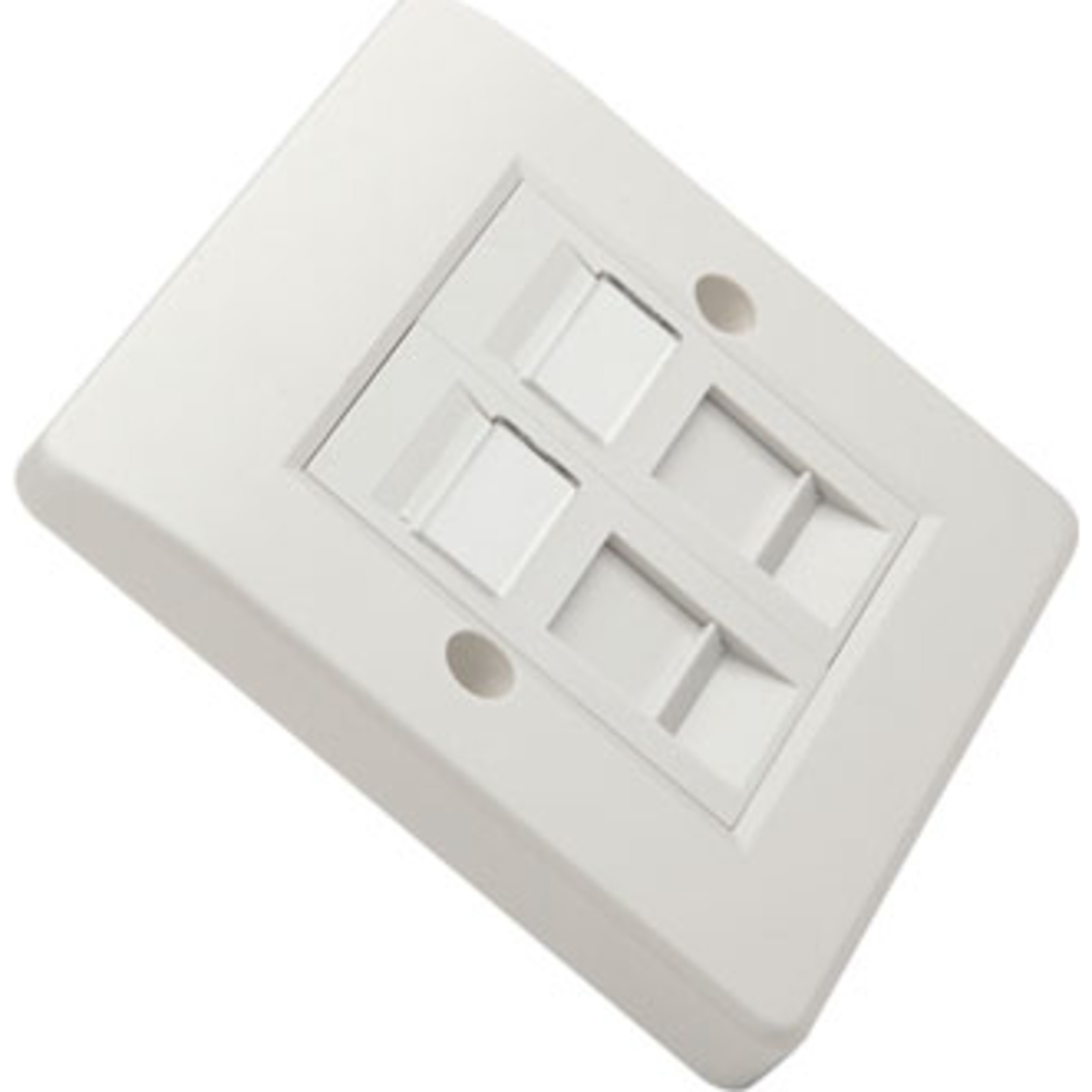 Buy 100-270  EXCEL OFFICE SINGLE GANG FACEPLATE w/2xHALF BLANKS