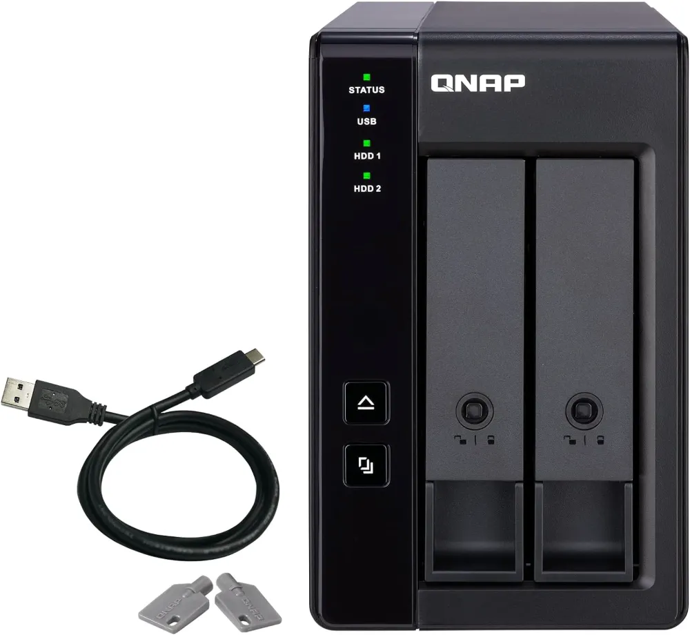 Buy QNAP TR-002 2 Bay USB Type-C Direct Attached Storage Enclosure