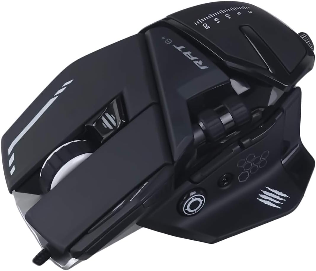 Buy Mad Catz R.A.T. 6+ Optical Gaming Mouse, Black MR04DCAMBL00