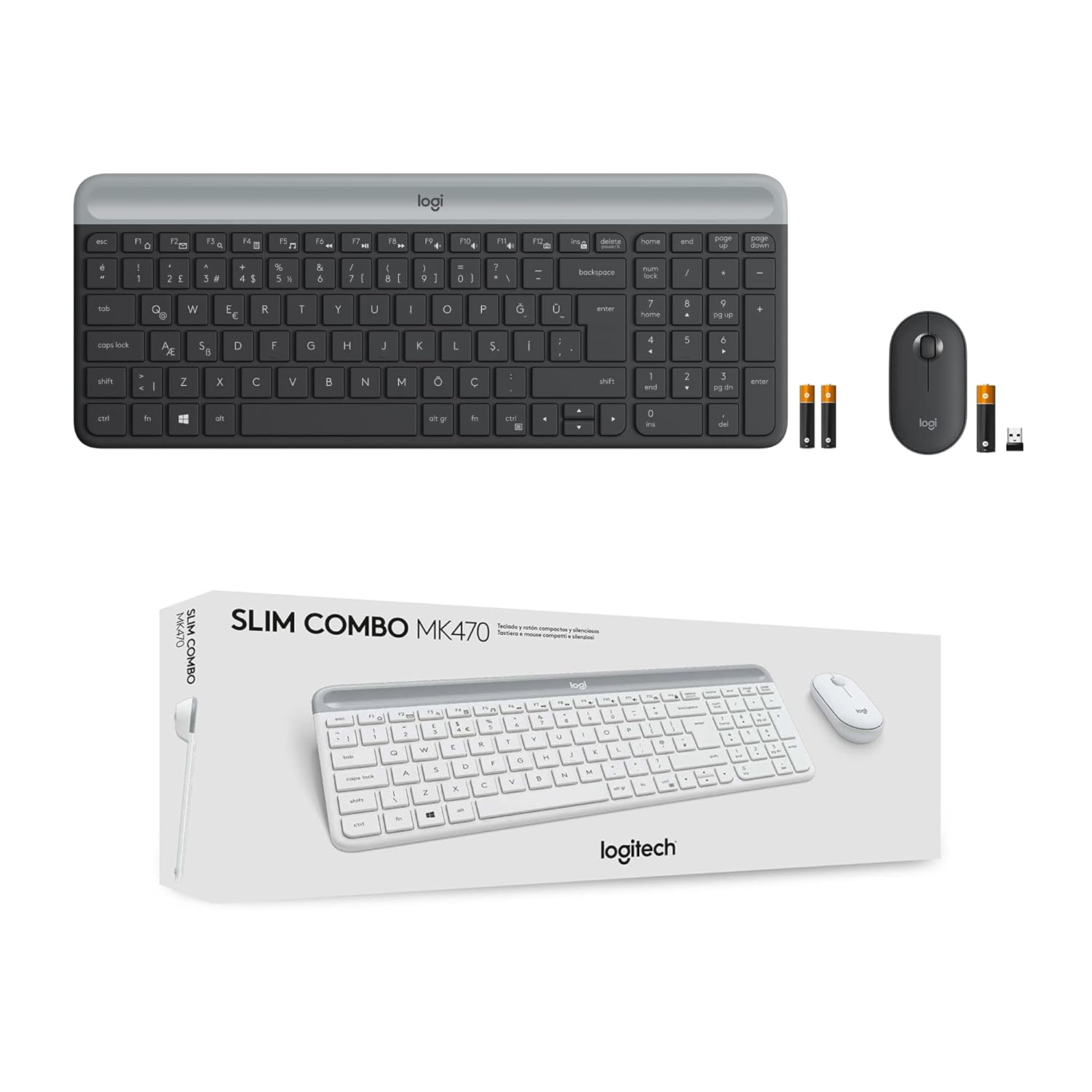 Buy LOGITECH SLIM WL COMBO MK470 - GRAPHITE 920-010069