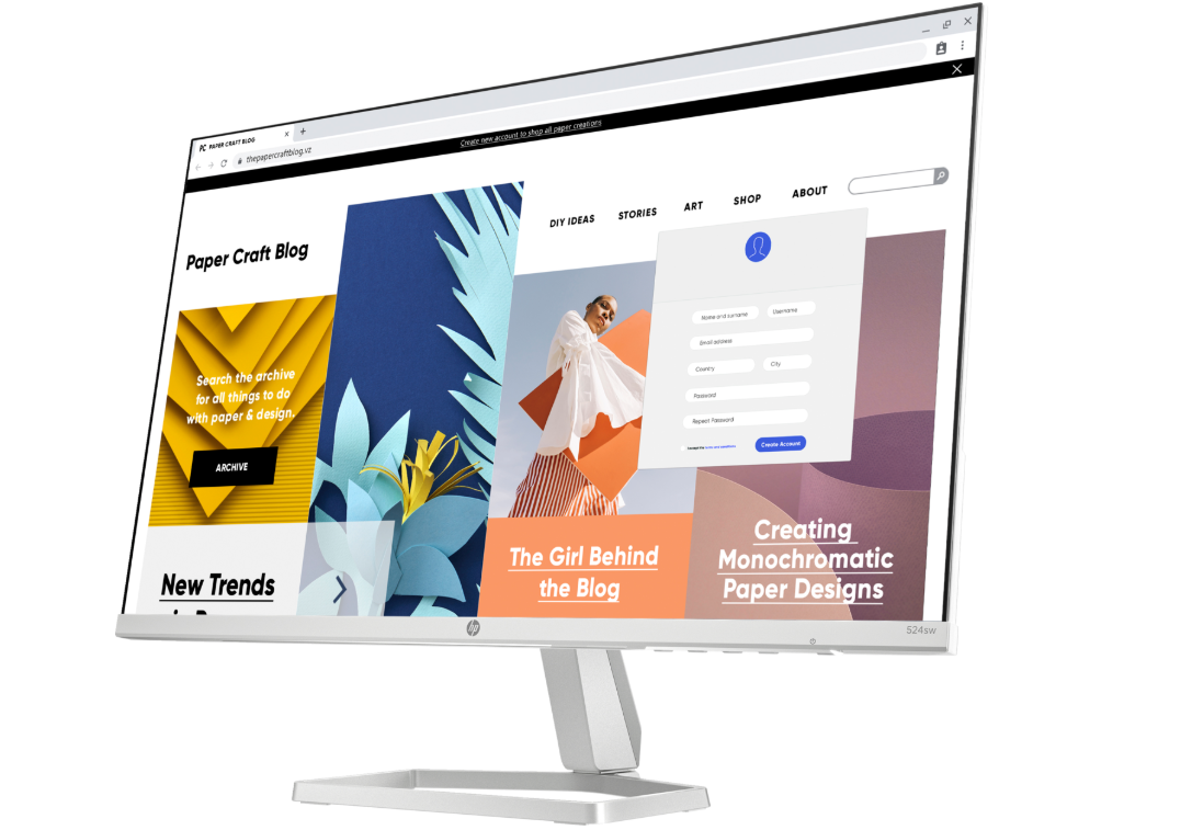 Buy HP MONITOR  S5 524sw FHD WHT Display