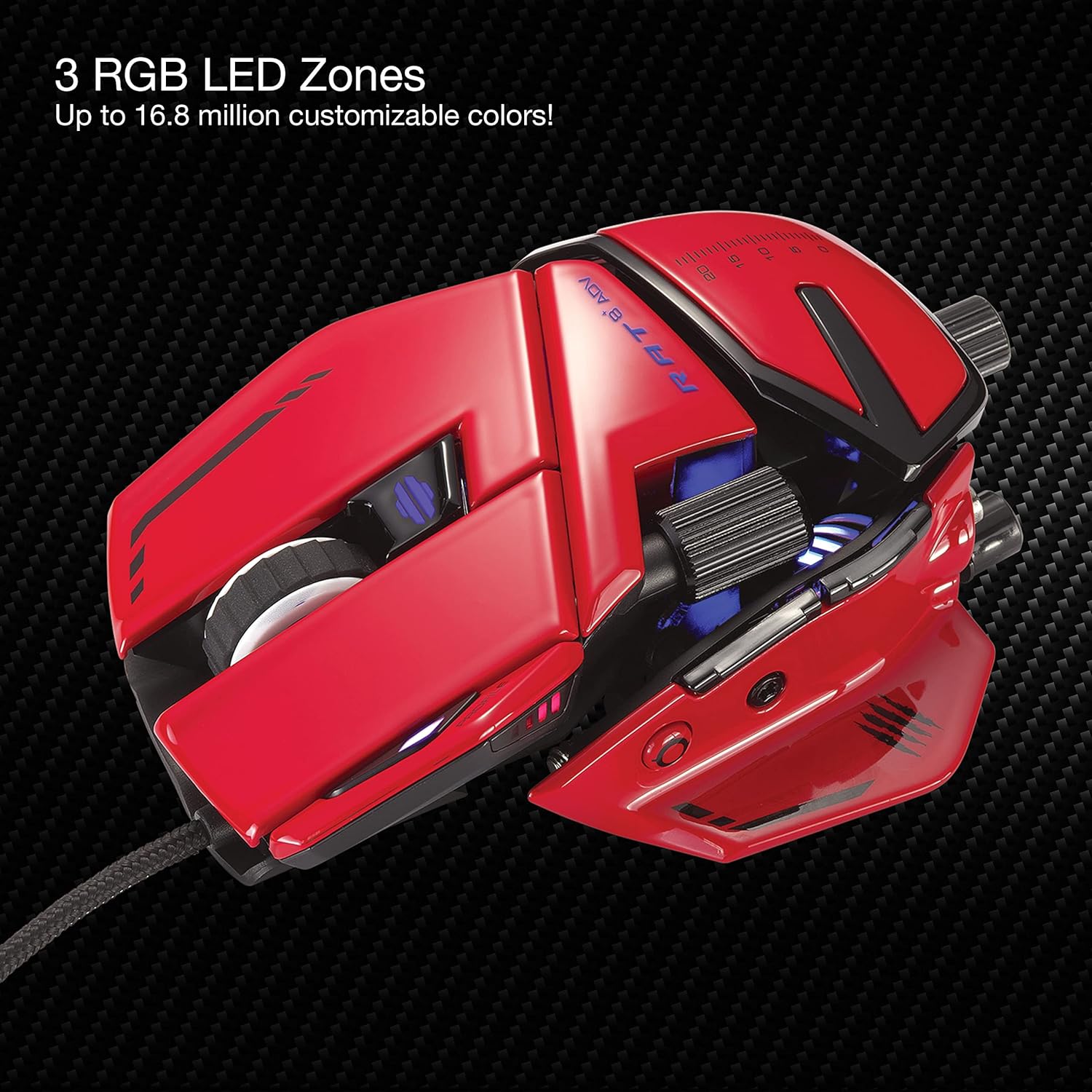Buy Mad Catz R.A.T. 8+ ADV Wired Gaming Mouse Ergonomic Design Pixart MR06DCINRD00