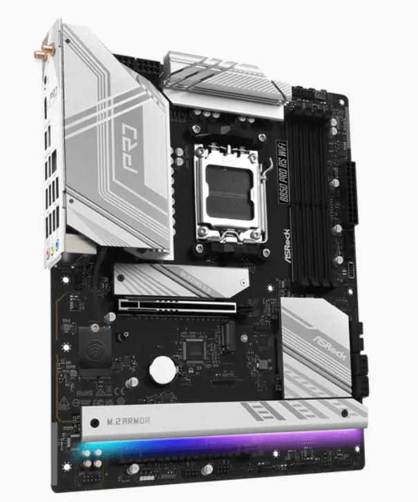 Buy ASRock AMD B850 Pro RS WiFi AM5 DDR5 PCIe 5.0 ATX Motherboard 90-MXBQL0-A0UAYZ6