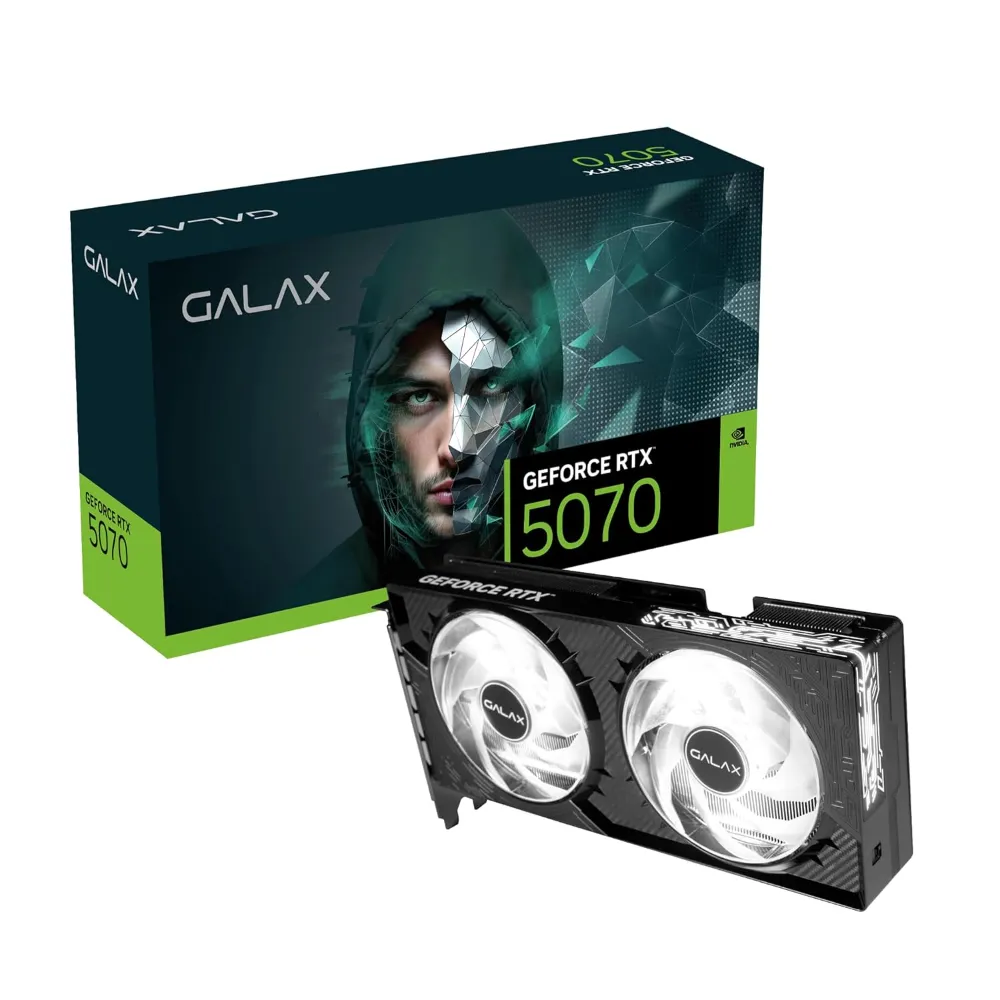 Buy Galax GeForce RTX 5070 1-Click OC 12GB GDDR7 GPU Overclockable Graphics Card G-B57SB-57NON7MDBROC-GALG