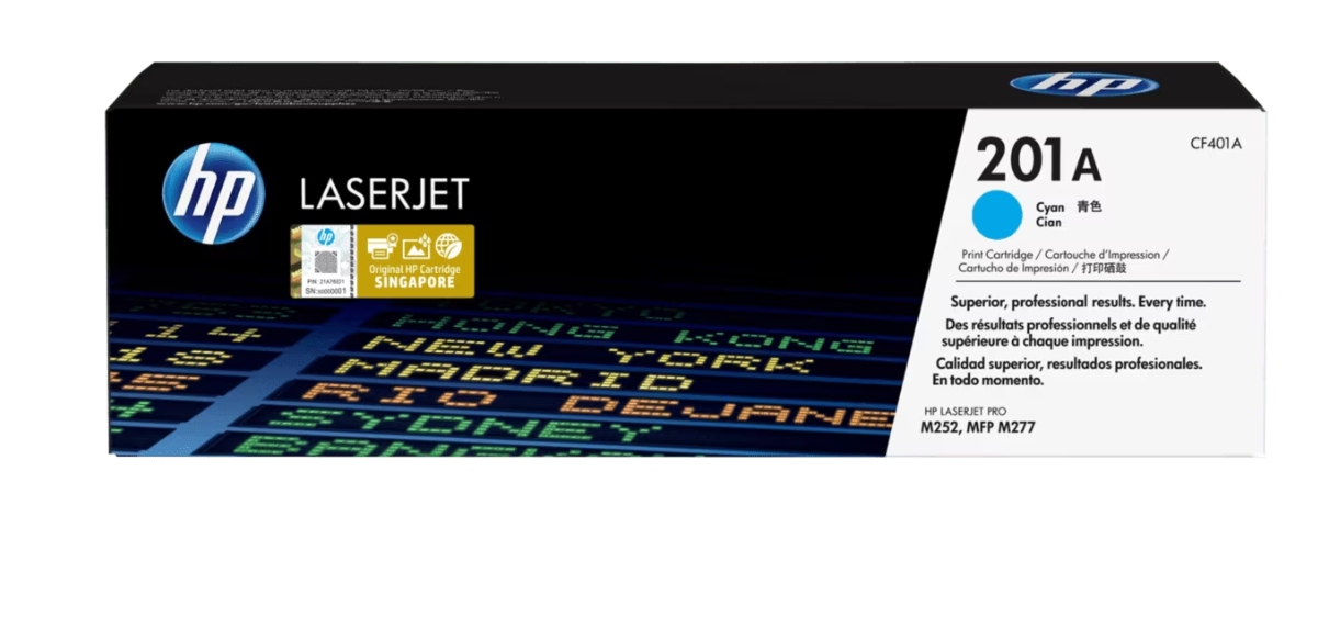 Buy CF401A HP 201A Cyan Original LaserJet Toner Cartridge