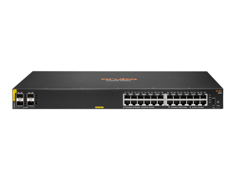 Buy R8N87A Aruba 6000 24G Class4 PoE 4SFP 370W Switch