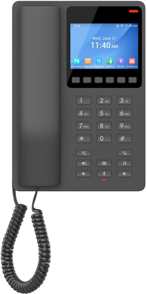Buy Grandstream Compact Hotel Phone with Color LCD Screen GHP631W
