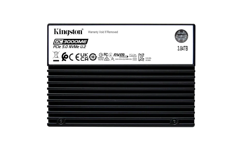 Buy Kingston 3.84TB DC3000ME U.2 PCIe 5.0 NVMe TCG Opal Enterprise Gen5 SEDC3000ME/3T8