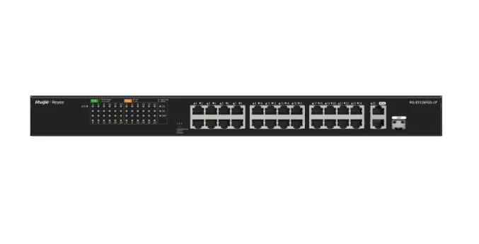 Buy Ruijie 24-Port 10/100 Mbps with 2-Port Gigabit Unmanaged PoE Switch RG-ES126FGS-LP