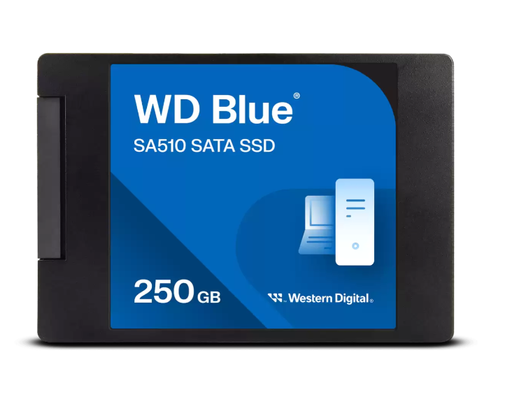 Buy Sandisk WD Blue SA510 SATA SSD 2.5”/7mm Cased - 250GB WDS100T3B0A