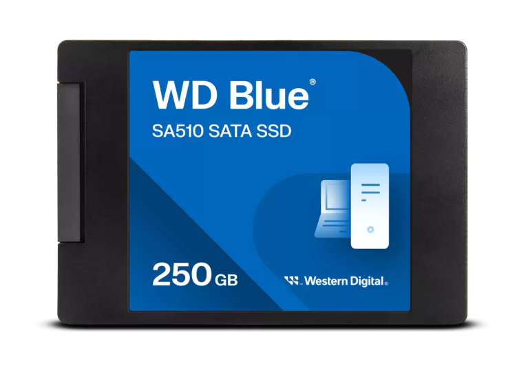 Buy Sandisk WD Blue SA510 SATA SSD 2.5”/7mm Cased - 250GB WDS100T3B0A