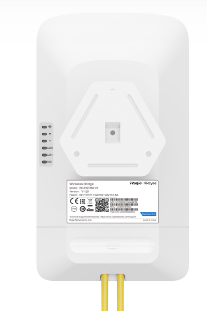 Buy Ruijie 5GHz Dual-stream 802.11ac 5KM Wireless Bridge RG-EST350V2