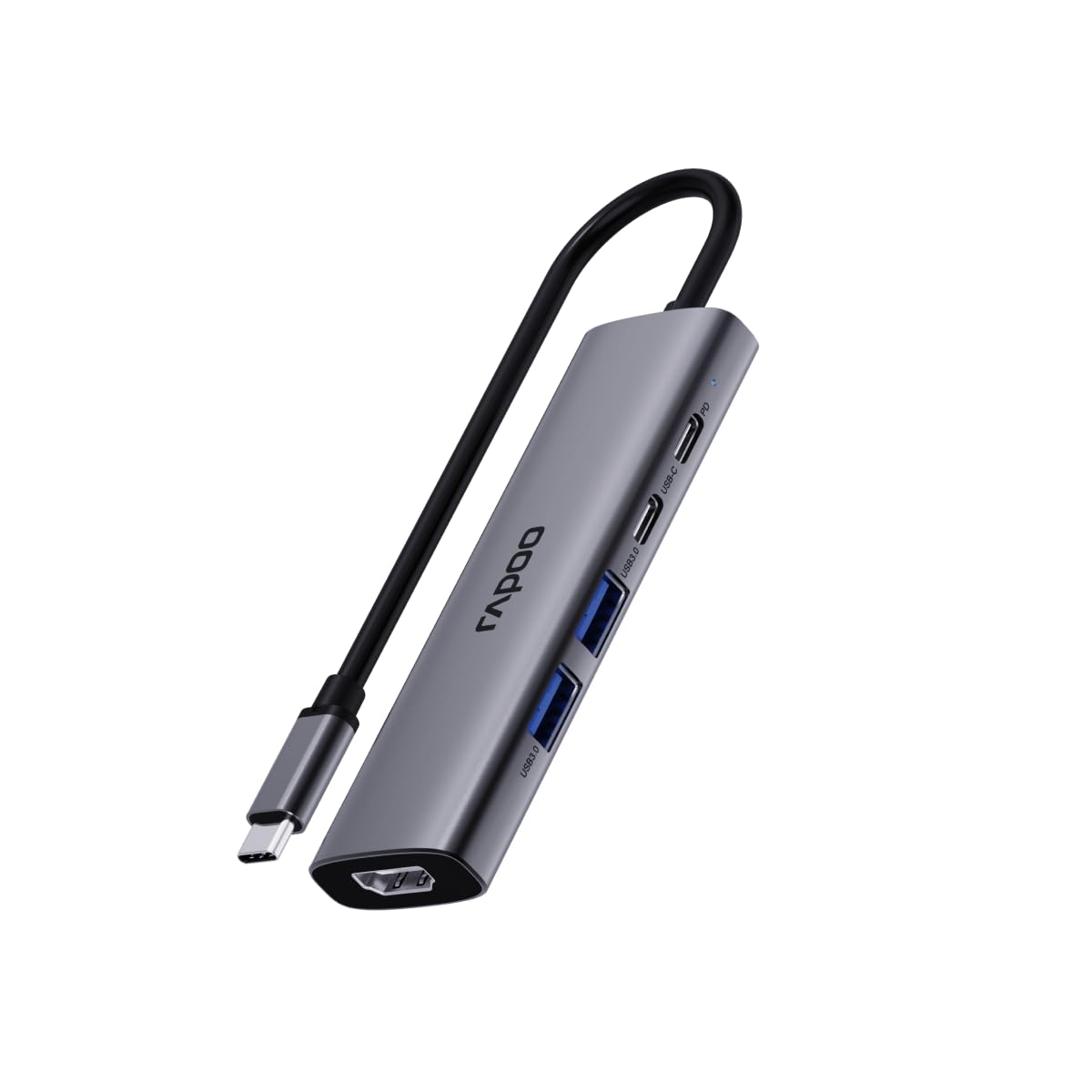 Buy RAPOO USB-C MULTI-FUNCTION DOCK-ING STATION SILVERY GREY XD51