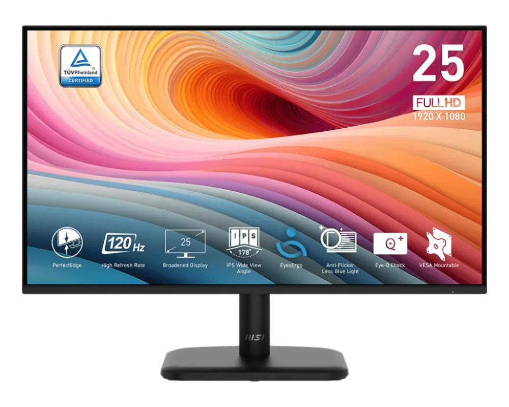 MSI PRO MP275 9S6-3PC3CM-010 Monitor 27" Full HD IPS 120Hz