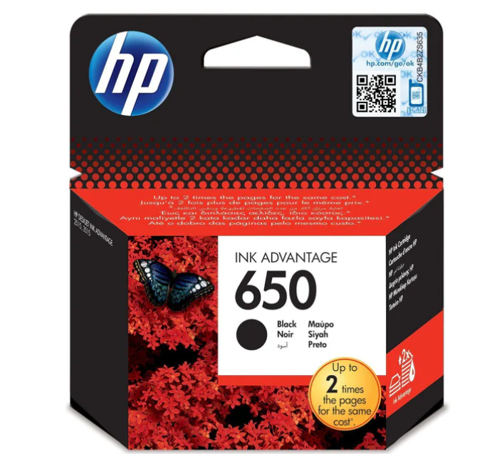 Buy CZ101AK HP 650 Black Original Ink Cartridge