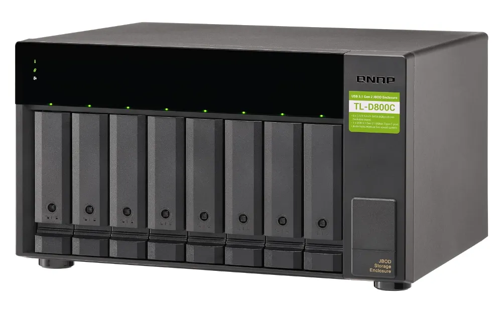 Buy QNAP TL-D800C 8 Bay Desktop JBOD Storage Enclosure USB Type-C