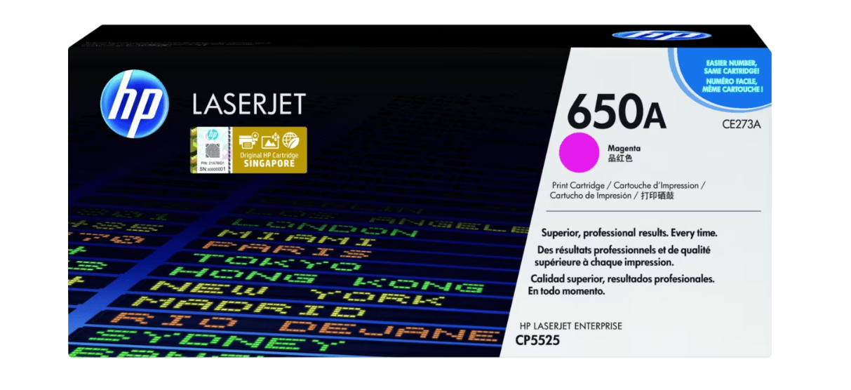 Buy CE273A HP 650A Magenta Original LaserJet Toner Cartridge