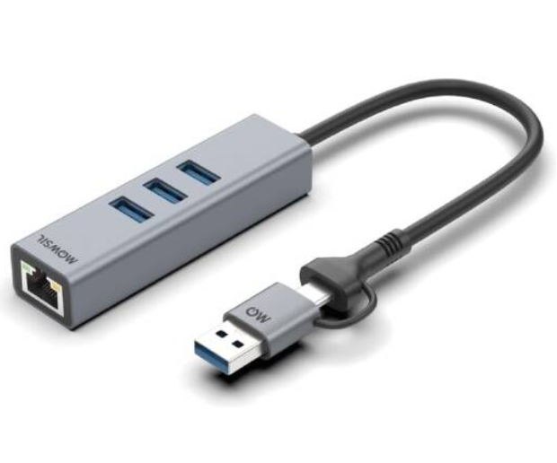 Buy Mowsil Type C + USB  4 Port USB 3.0 + Giga Lan HUB  MOLN3H
