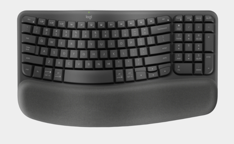 Buy Logitech Keyboard Wireless - Wave Keys English & Arabic (Black) 920-012312