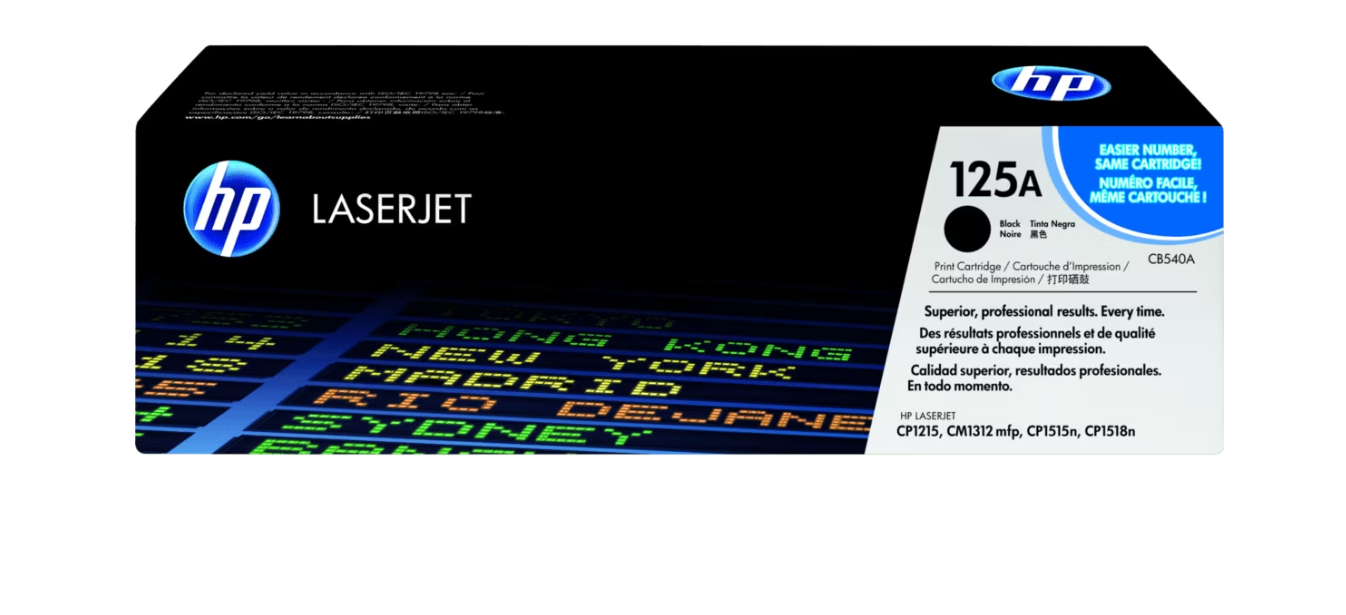 Buy CB540A HP 125A Black Original LaserJet Toner Cartridge