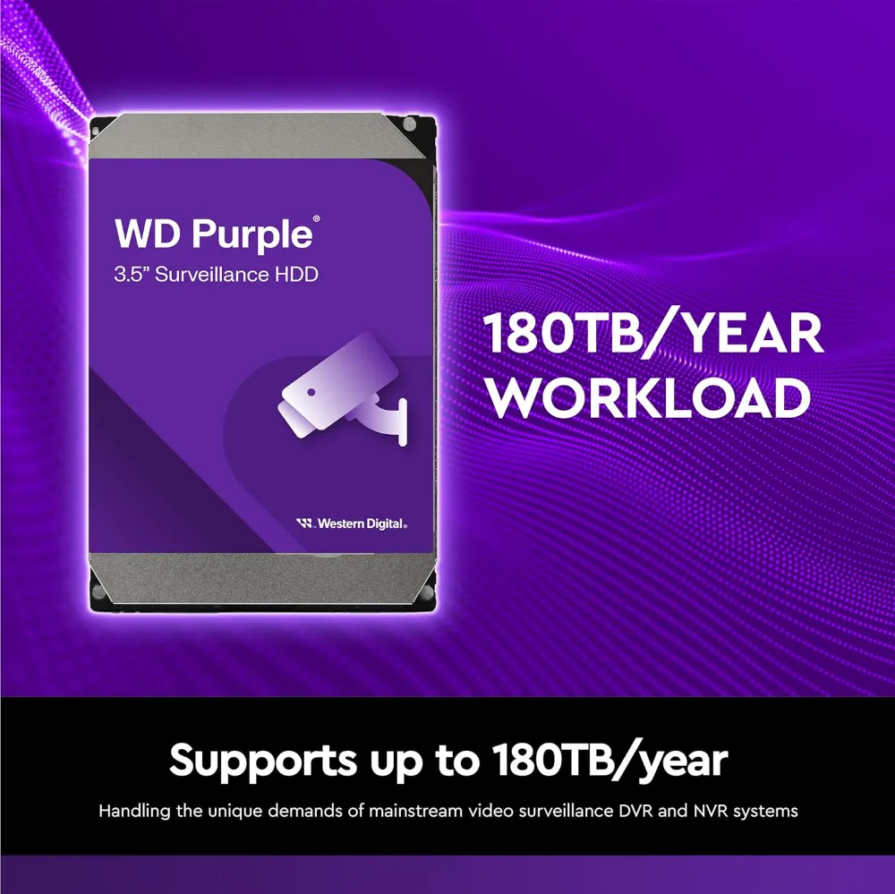 Buy Western Digital WD Purple 4TB Surveillance Internal Hard Drive HDD WD44PURZ
