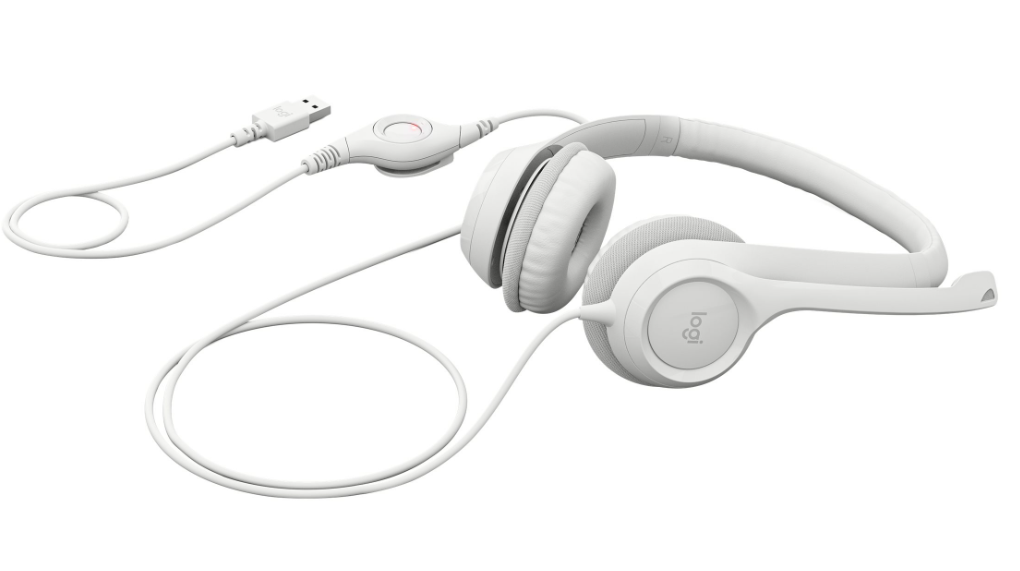 Buy Logitech H390 USB-A Wired Headset Off White - 981-001286