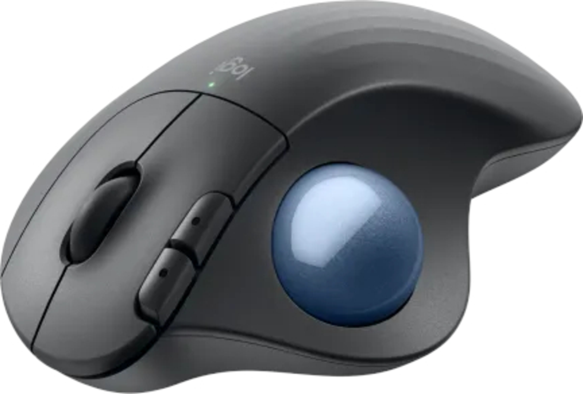 Buy Logitech Mouse Wireless - M575S Ergo With Blue Ball (Graphite) 910-007029