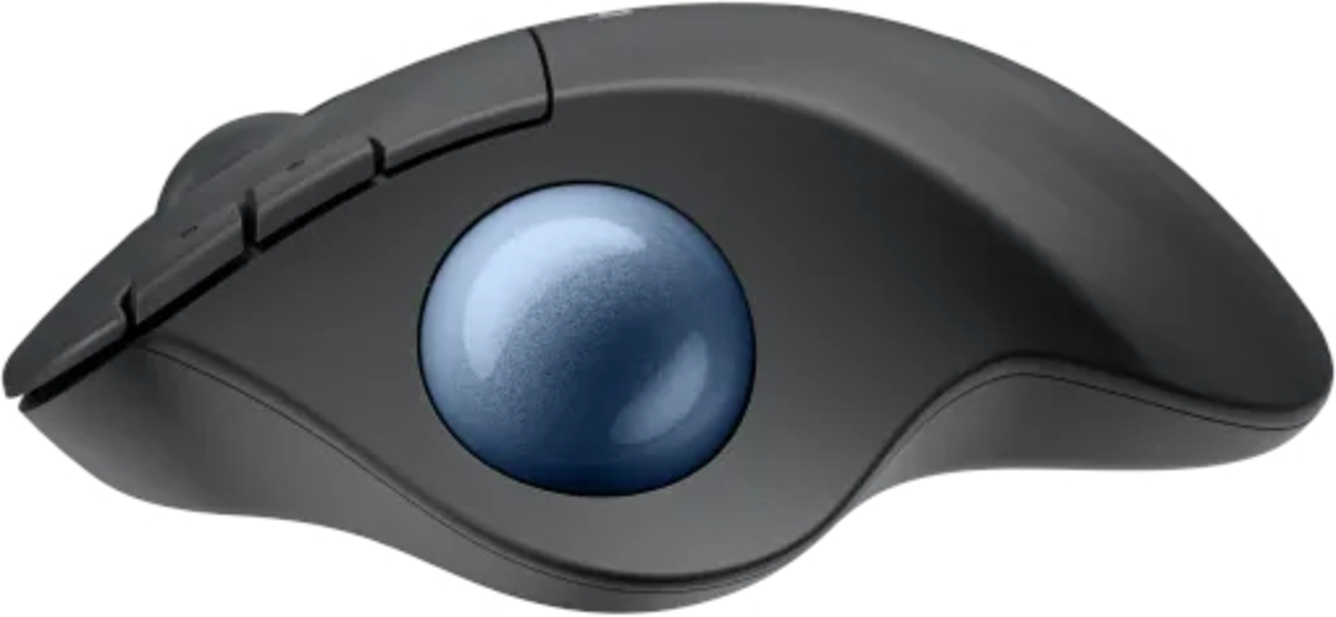 Buy Logitech Mouse Wireless - M575S Ergo With Blue Ball (Graphite) 910-007029