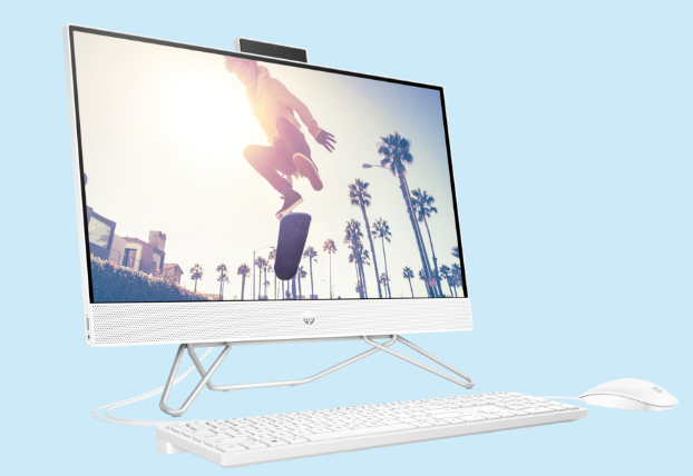 Buy AIO HP 24-CB1445 CI3 12TH GEN 8GB 512GB SSD 24 INCH DOS NEW  WHITE