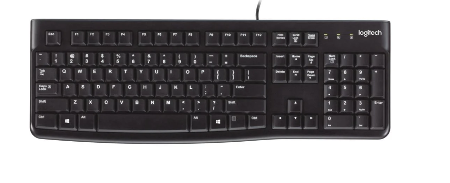 Buy Logitech LOGITECH WIRED KEYBOARD K120 EN/AR 920-002492