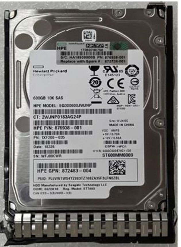 Buy 872477-B21  HP G8-G10 600-GB 12G 10K 2.5 SAS