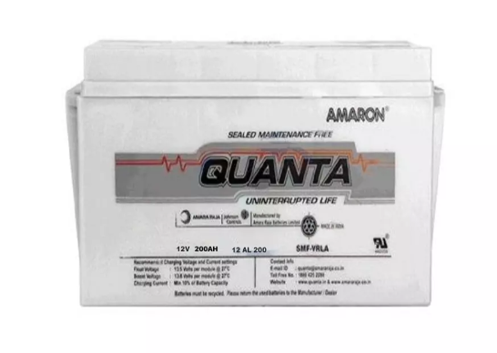 Buy Amaron Quanta 12V 200Ah SMF Battery, 12AL200