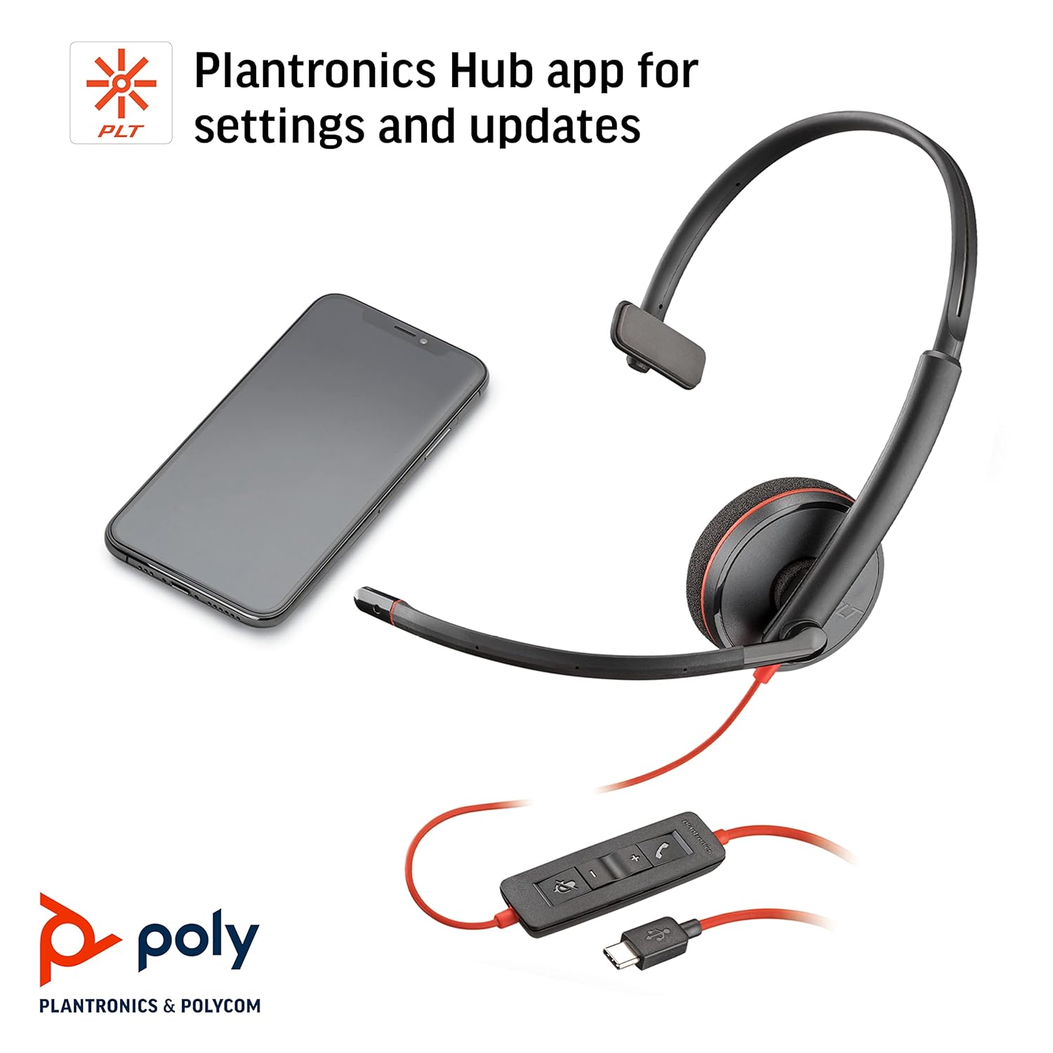 Buy HP Poly BW 3210 USB-C HS +USB-C/A 8X2J8A6