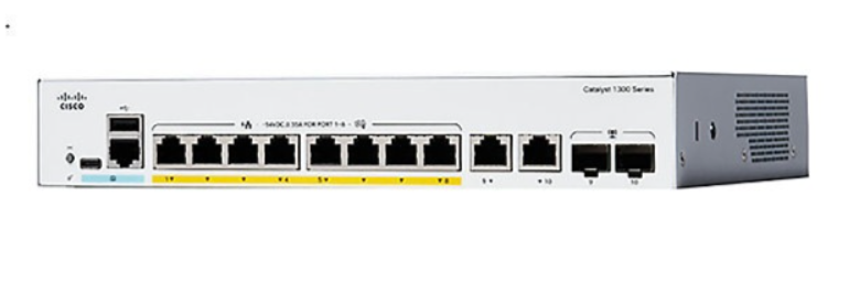Buy Cisco Catalyst 1300 8-Port Gigabit Ethernet Switch with External Power Supply C1300-8T-E-2G