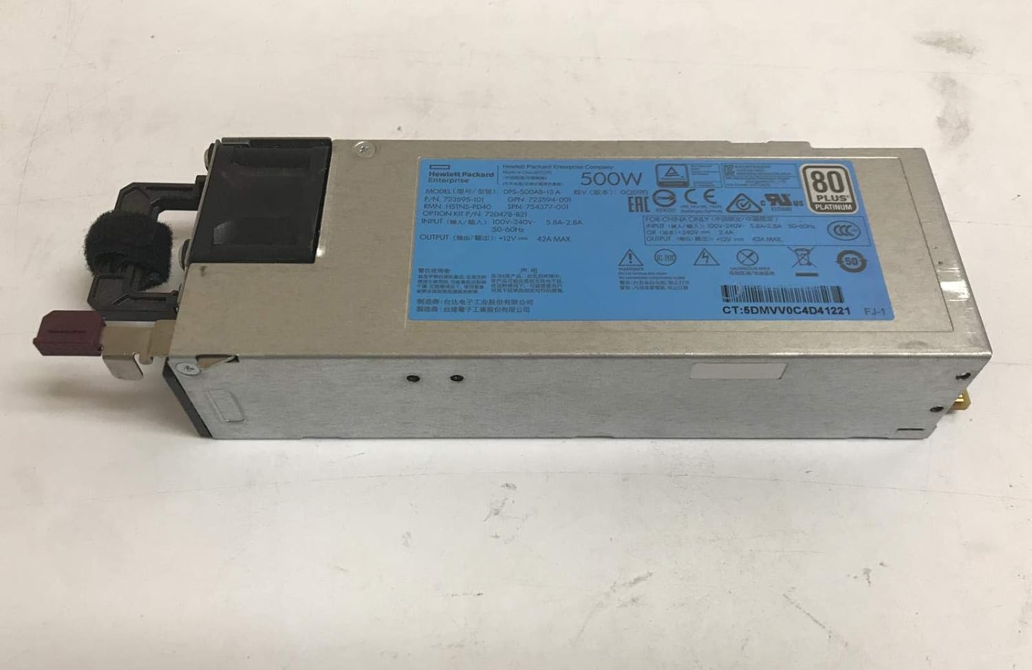 Buy 720478-B21 HP 500W Flex Slot Platinum Hot Plug Power Supply Kit