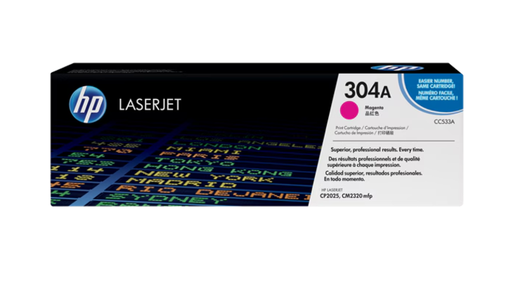 Buy CC533A HP 304A Magenta Original LaserJet Toner Cartridge