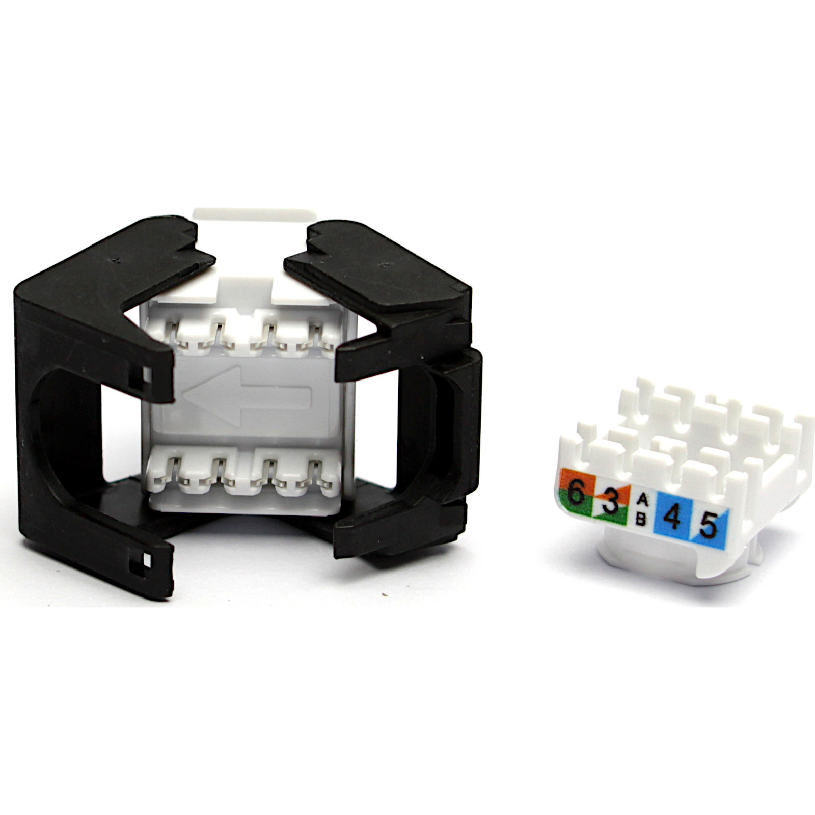 Buy 100-215-WT-24  EXCEL CAT6 LOW PROFILE UTP TOOLLESS JACK-WHITE PK24