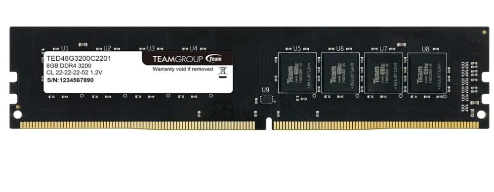 TEAM ELITE UD-D4 8GB 3200 CL22-22-22-52 1.2V TED48G3200C2201