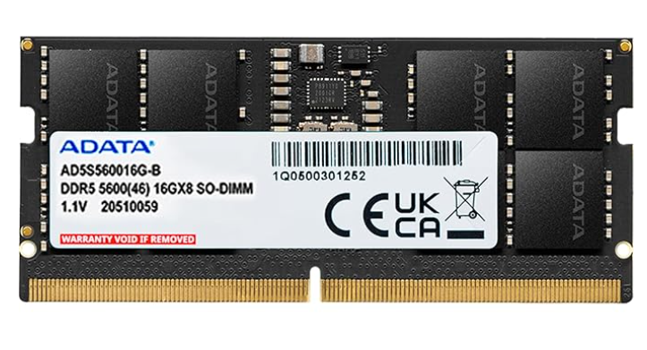 Buy Adata 16GB 5600MHz CL46 DDR5 Laptop RAM AD5S560016G-S
