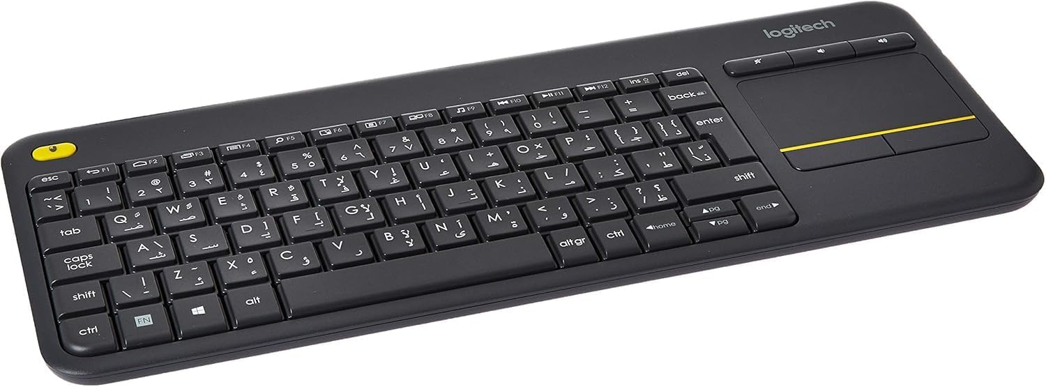 Buy LOGITECH WL KB TOUCH K400 EN/AR BLACK 920-007153
