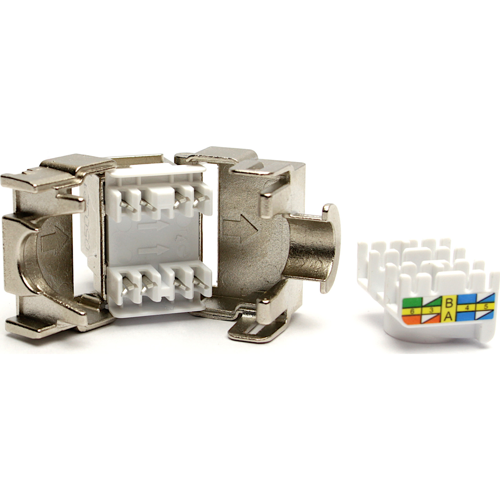 Buy 100-180-24   EXCEL CAT6a FTP TOOLLESS JACK - BUTTERFLY STYLE PK24