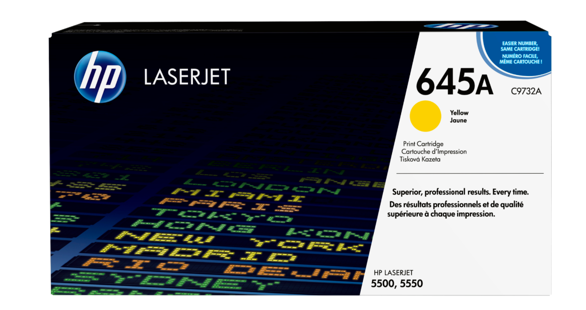 Buy C9732A HP 645A Yellow Original LaserJet Toner Cartridge