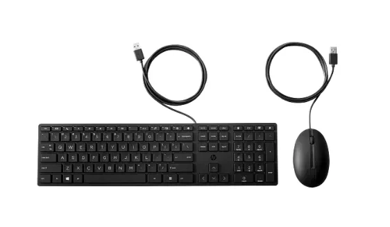 HP Wired Desktop 320MK Keyboard & Mouse ARB - 9SR36AA#ABV