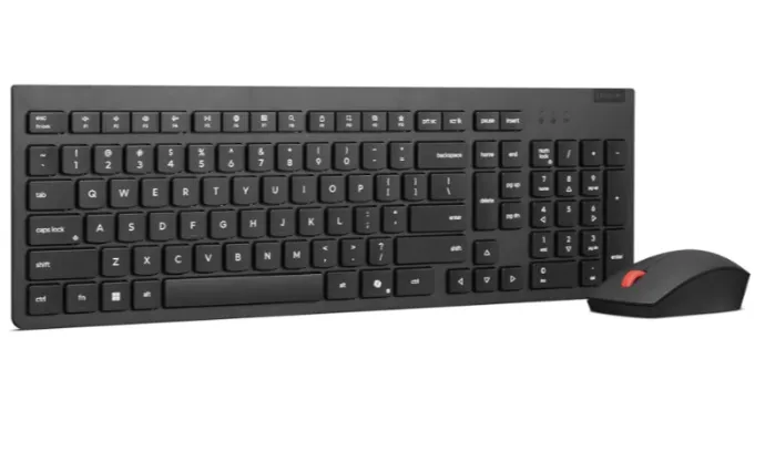 Buy Lenovo Essential Wireless Combo Keyboard Mouse Gen2 4X31R64493 Arabic Black Wireless Keyboard & Mouse
