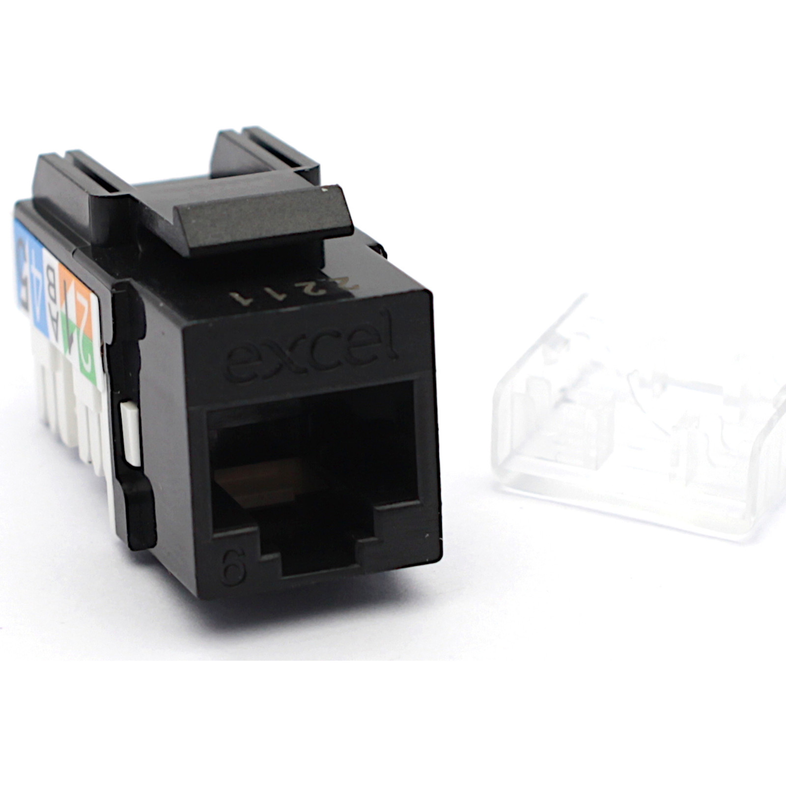 Buy 100-011-BK-24 EXCEL CAT6 UTP KEYSTONE JACK 90deg-BLACK PK24