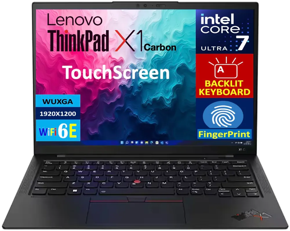 Buy Lenovo ThinkPad X1 Carbon Gen 12 Business Laptop   Intel Core Ultra 7-155U 21KCS45500