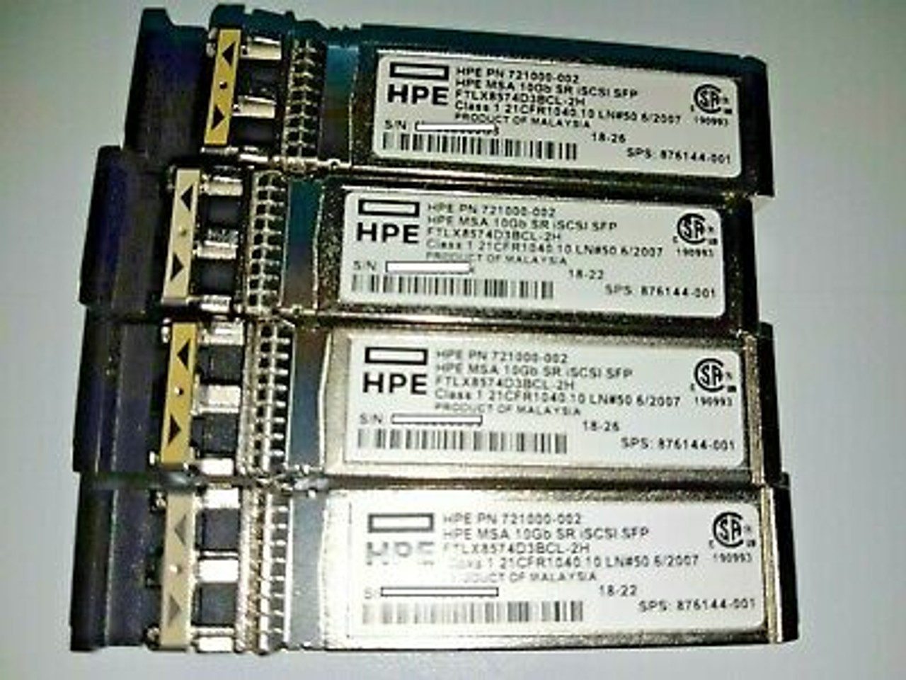 Buy 876144-001 MSA 10Gb Short Range (SR) iSCSI Small Form Factor Pluggable (SFP+) transceiver