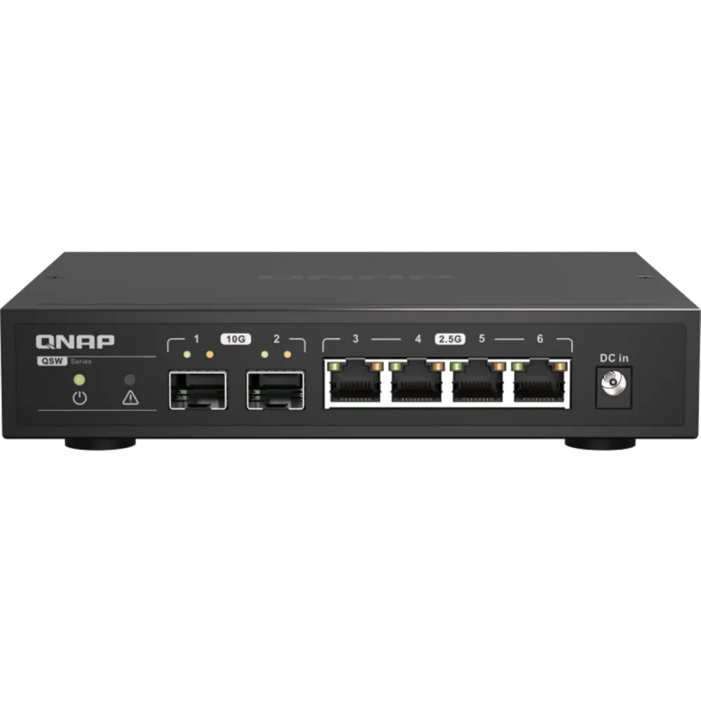 Buy QNAP 6-Port 10GbE/2.5GbE Unmanaged Switch QSW-2104-2S