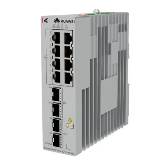 Buy Huawei Gigabit PoE smart industrial switch, 2x SFP, 2x SFP+, redundant power S210I-8P4SX